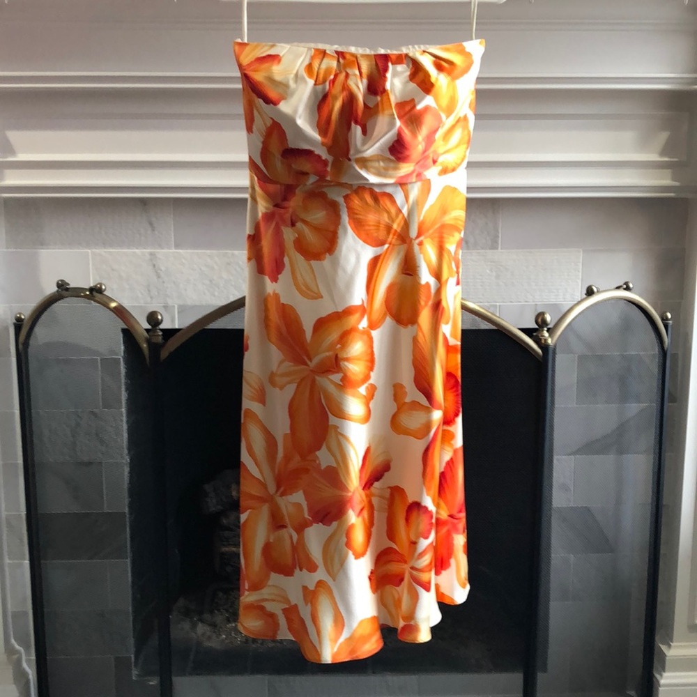 Silk tropical dress